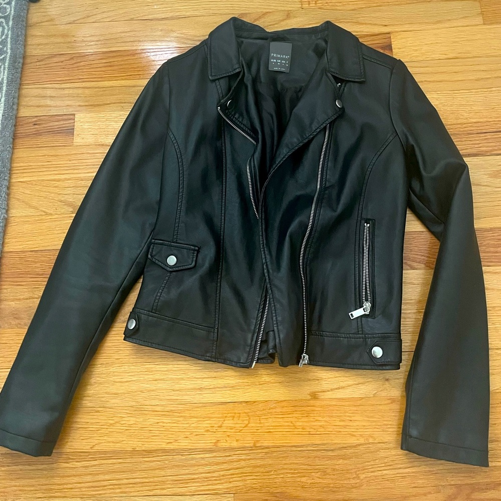 Primark faux leather moto jacket
